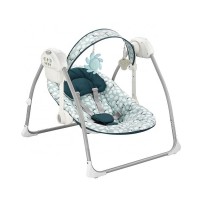 2 Adjustable Seat Position 8 Music With Volume Control Folding Baby Swing Chair