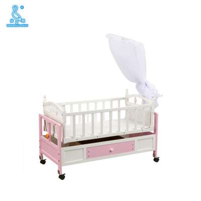 Direct Factory Supply Multifunctional Eco Friendly Wooden Baby Bed With Storage Box